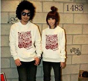 加盟情侶裝 批發(fā)供應(yīng)a1b1情侶裝新款圓領(lǐng)衛(wèi)衣1